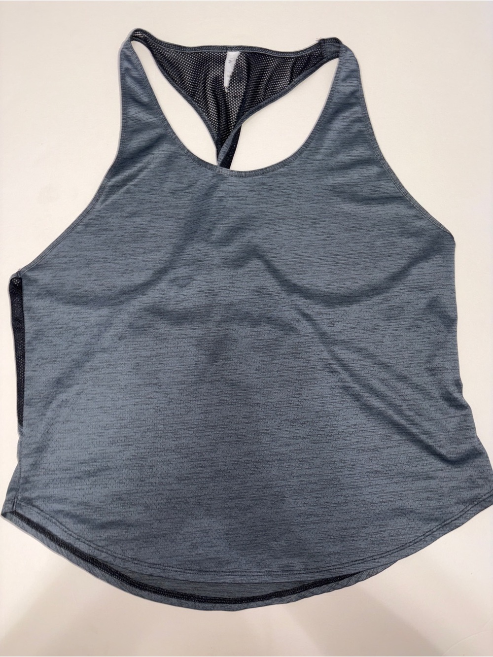 Womens Racerback Tank Tops - Heather Slate Gray